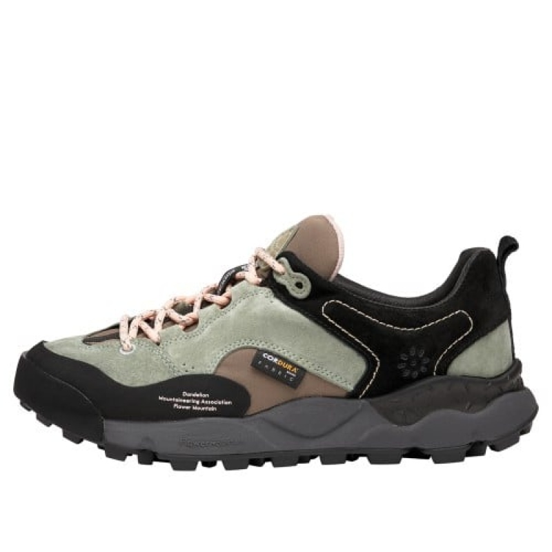 Flower Mountain BACK COUNTRY Sneakers Herren Schwarz Grün | ATOVUYLB