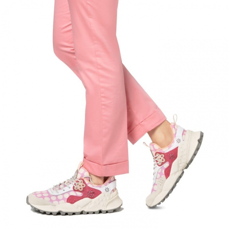 Flower Mountain KOTETSU Sneakers Damen Weiß Rosa | ATGVKHYN