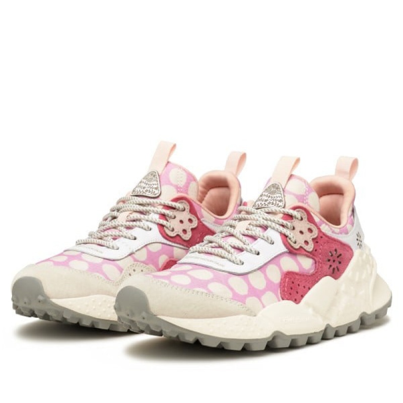 Flower Mountain KOTETSU Sneakers Damen Weiß Rosa | ATGVKHYN