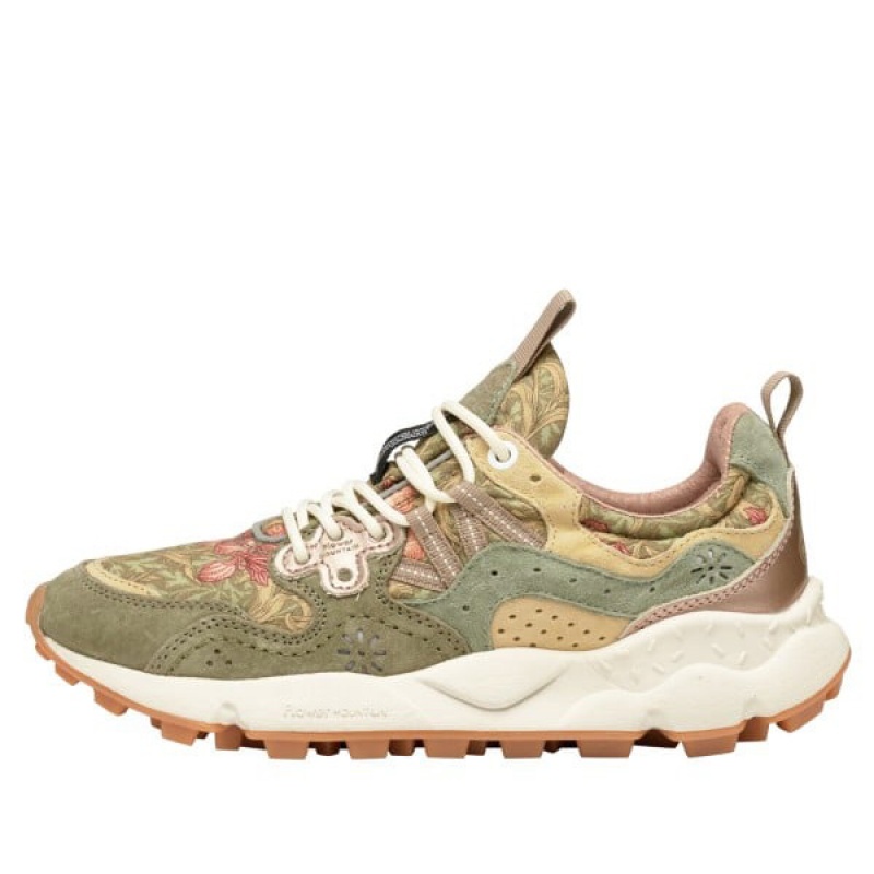 Flower Mountain YAMANO 3 Sneakers Damen Olivgrün | ATNOYKQH