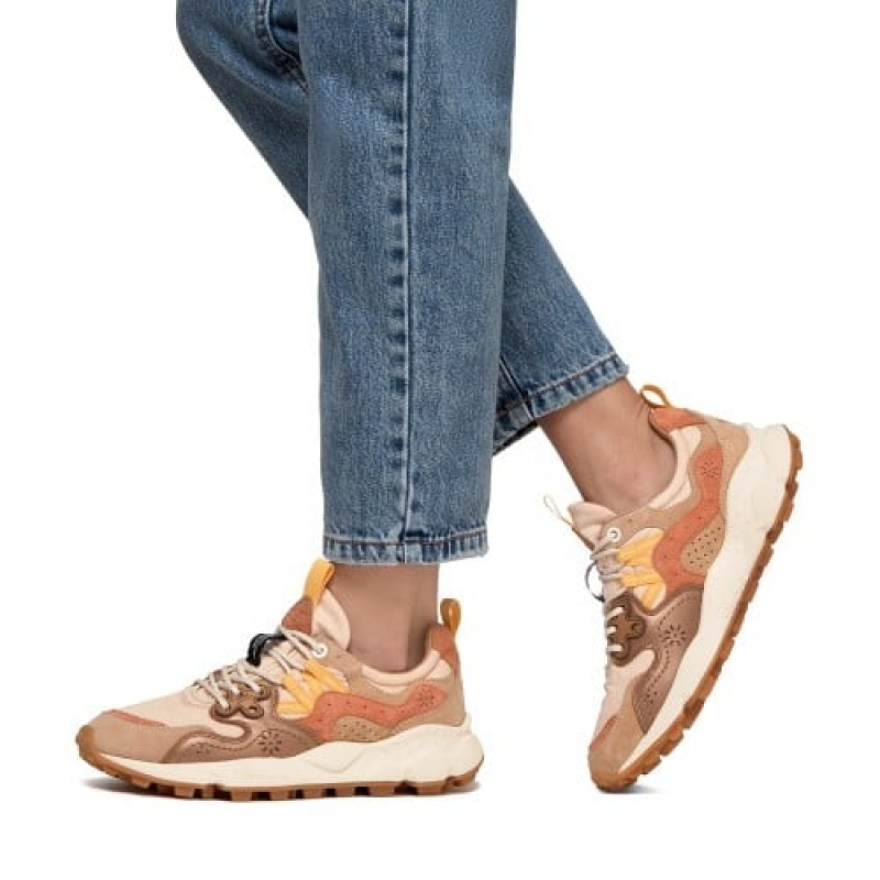 Flower Mountain YAMANO 3 Sneakers Damen Braun | ATVQGNLX