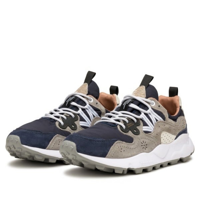 Flower Mountain YAMANO 3 Sneakers Herren Navy Grau | ATLEZYGP