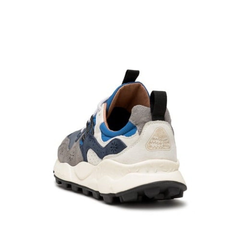 Flower Mountain YAMANO 3 Sneakers Herren Grau Blau | ATMDZKWB